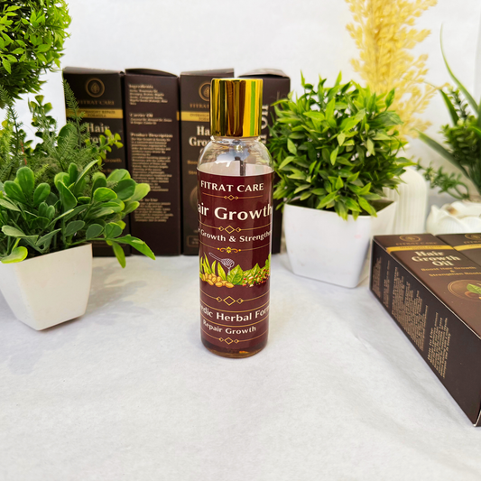 Hair Growth Oil | Reduce Hair Fall, Strengthen Roots & Thicken Hair | Fitrat Care Herbal Oil