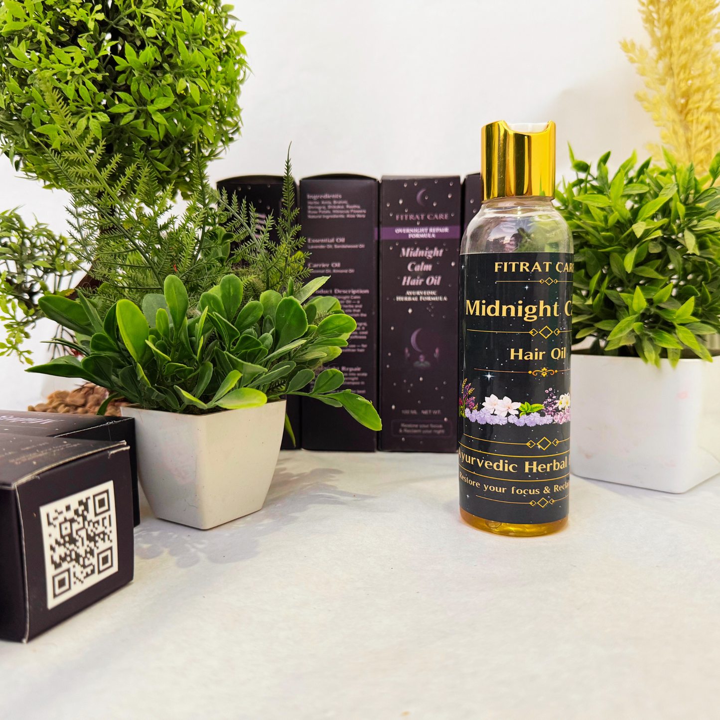 Midnight Calm Hair Oil | Relaxing Overnight Scalp Therapy | Fitrat Care