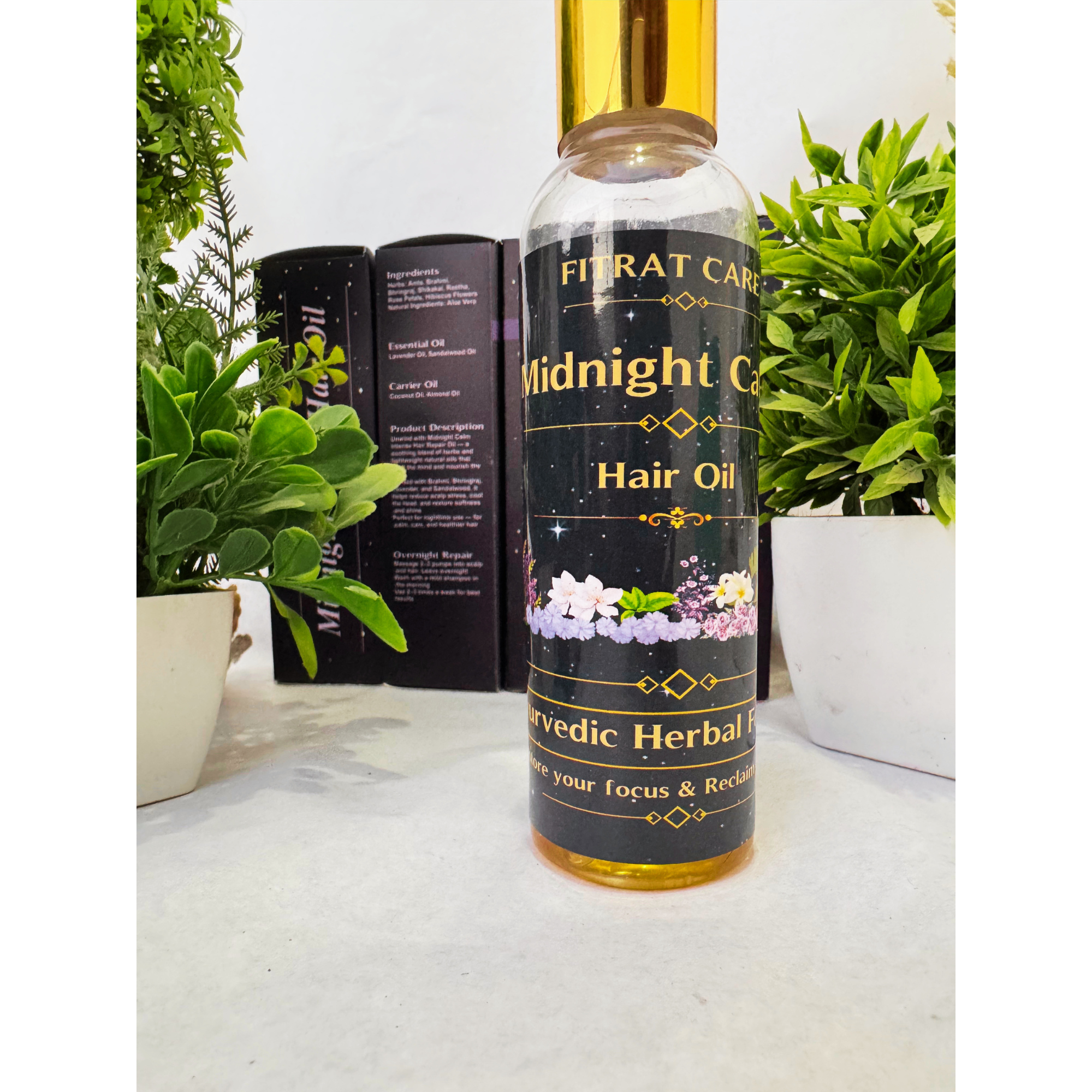 Midnight Calm Hair Oil | Relaxing Overnight Scalp Therapy | Fitrat Care