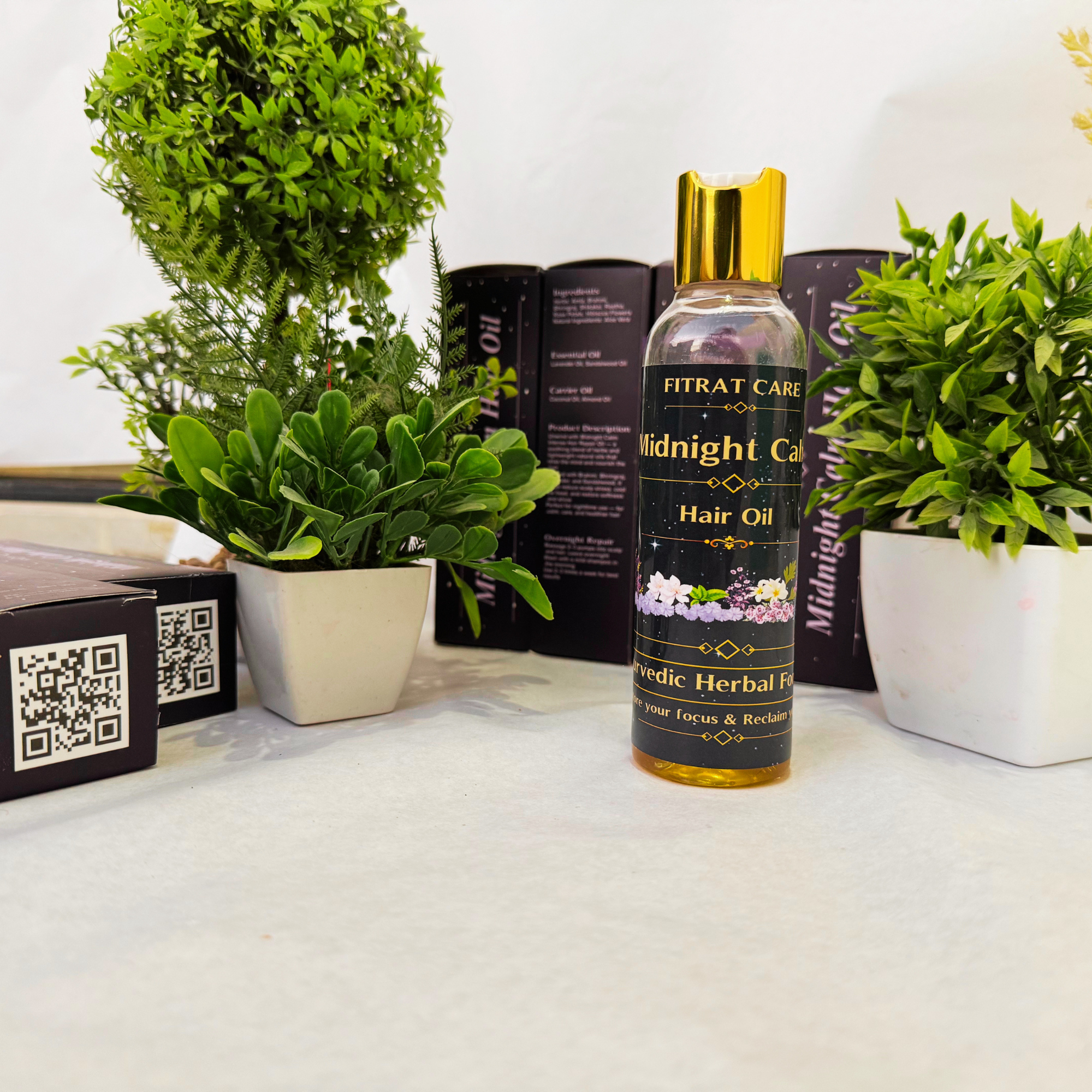 Midnight Calm Hair Oil | Relaxing Overnight Scalp Therapy | Fitrat Care