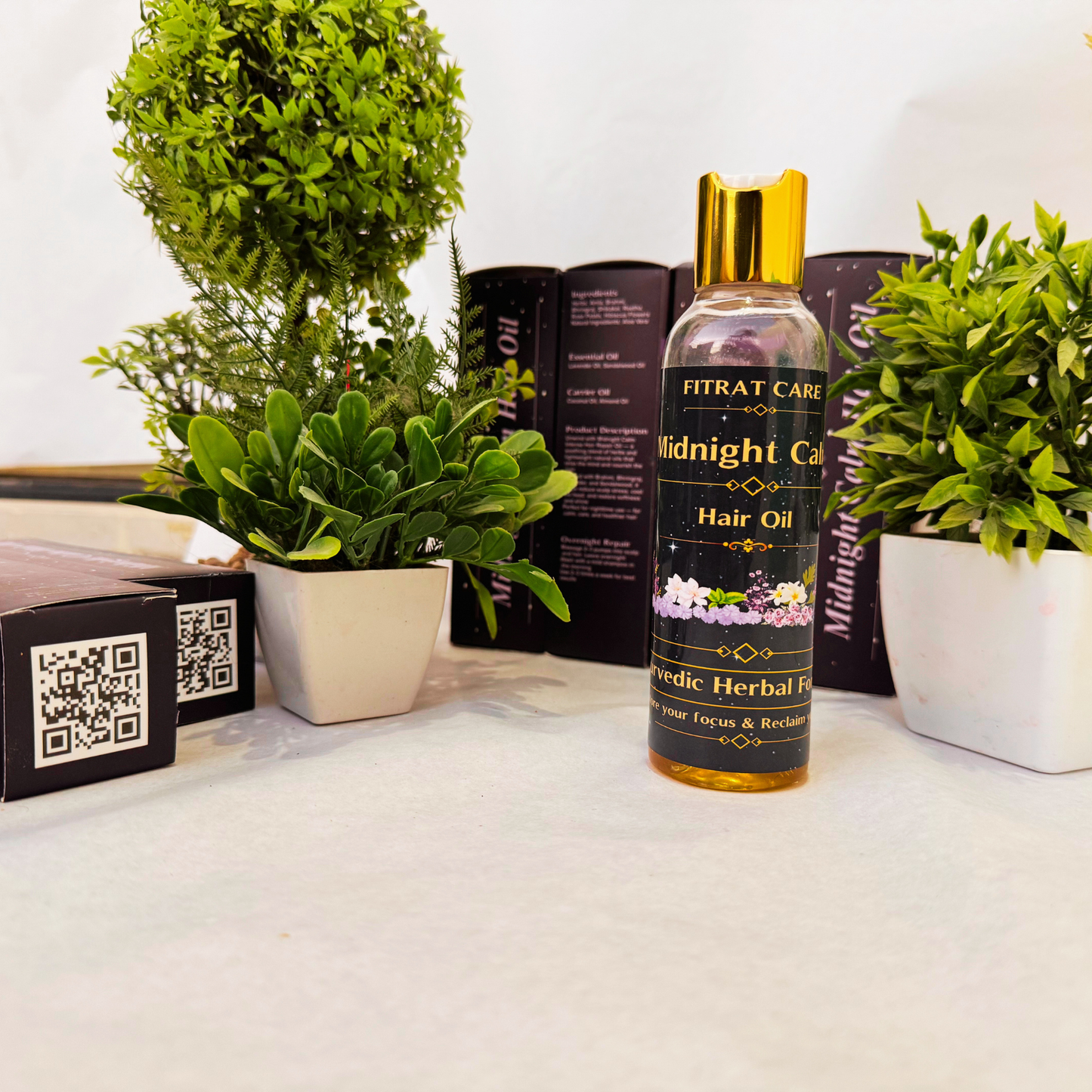 Midnight Calm Hair Oil | Relaxing Overnight Scalp Therapy | Fitrat Care