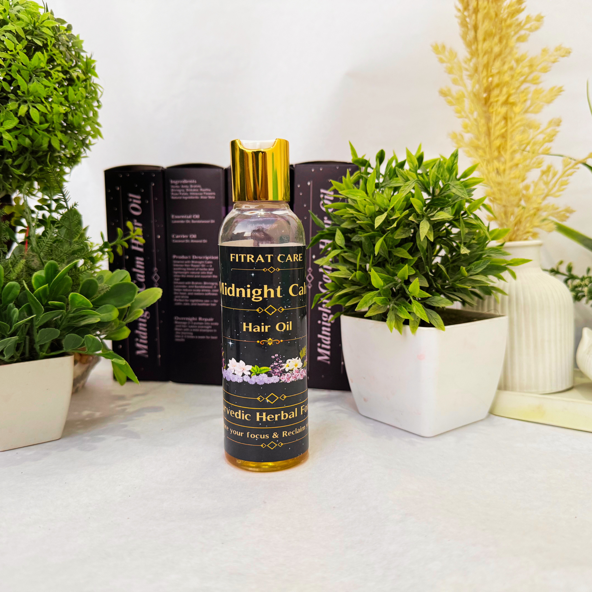 Midnight Calm Hair Oil | Relaxing Overnight Scalp Therapy | Fitrat Care