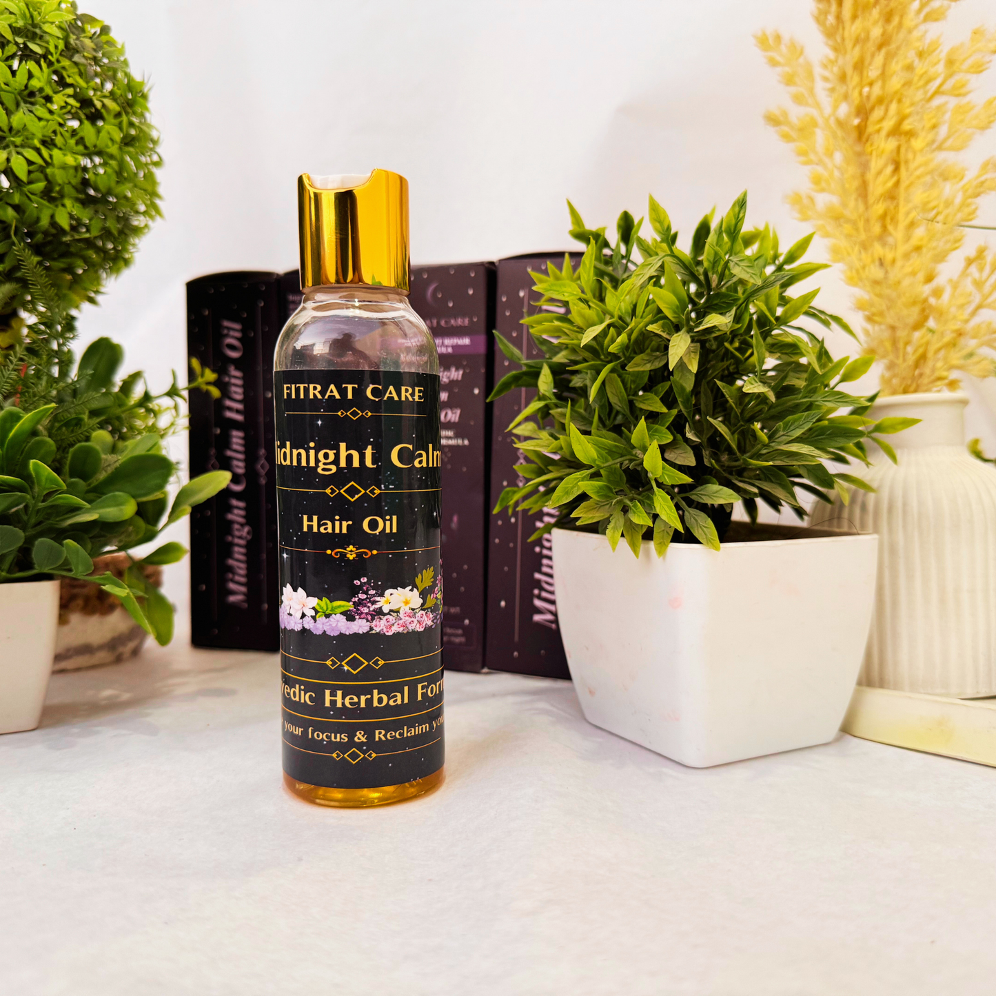 Midnight Calm Hair Oil | Relaxing Overnight Scalp Therapy | Fitrat Care